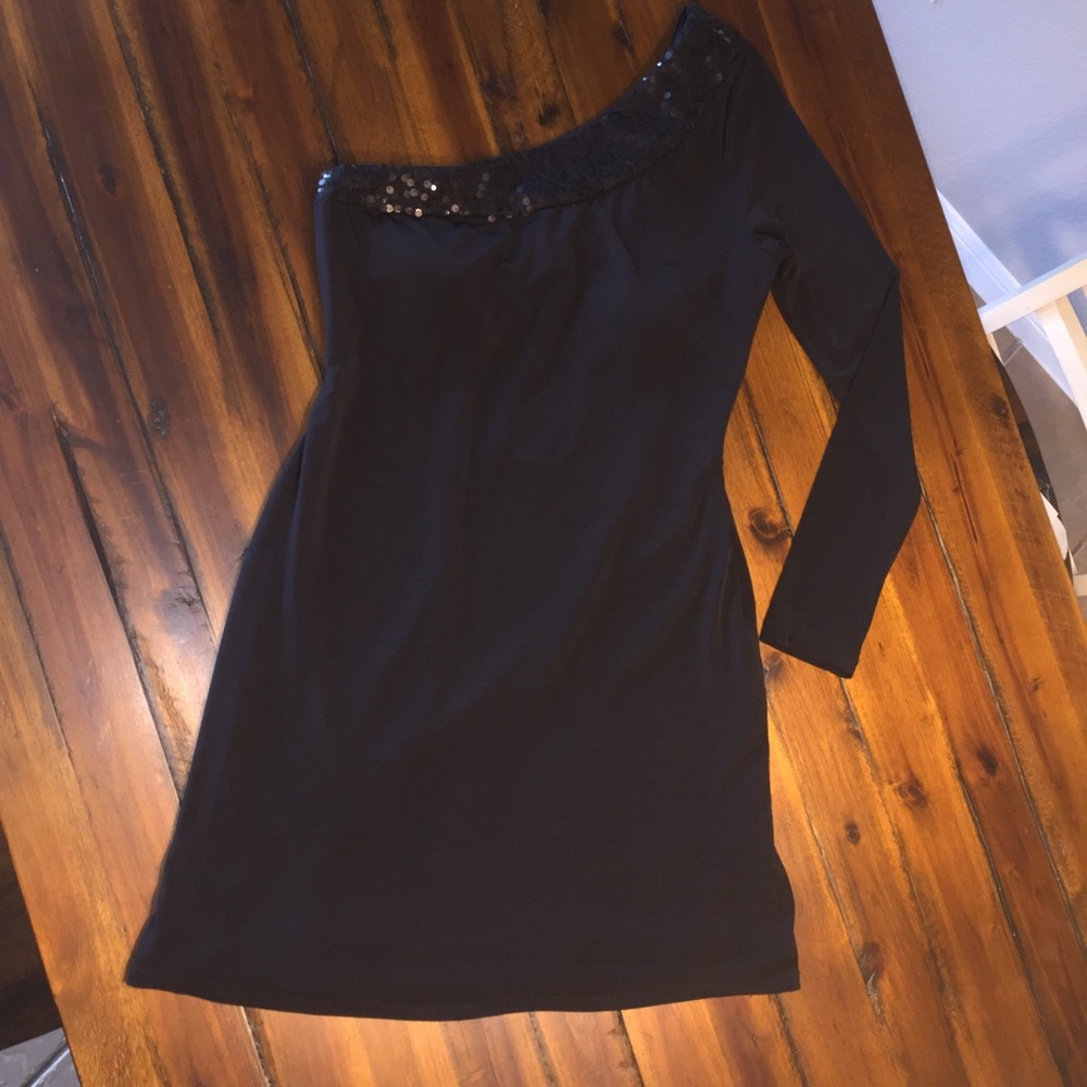 Calvin Klein One Shoulder Sequin Dress Size 8